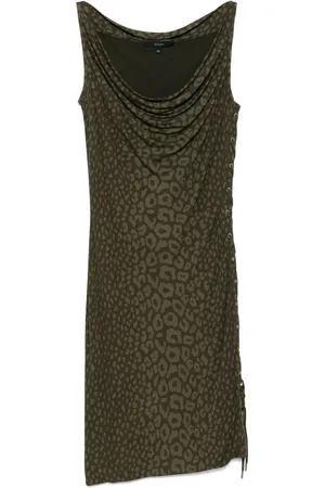Gucci Abito corto leopardato anni 2000