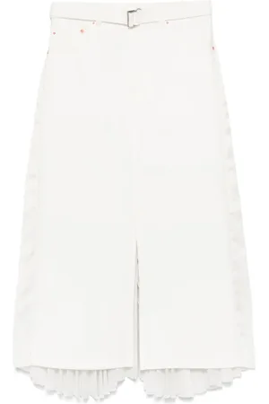 SACAI Gonna midi plissettata