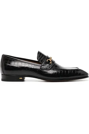 Tom Ford Mocassini con effetto coccodrillo