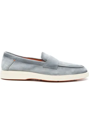 santoni Mocassini in pelle scamosciata