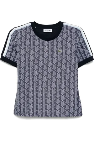 Lacoste T-shirt con monogramma jacquard