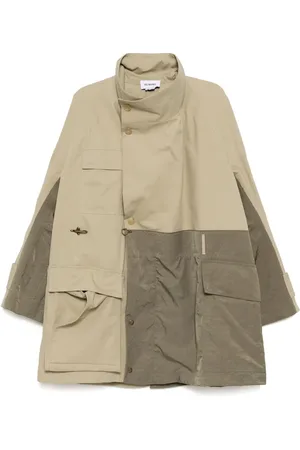 Hed Mayner Cappotto con inserti a contrasto