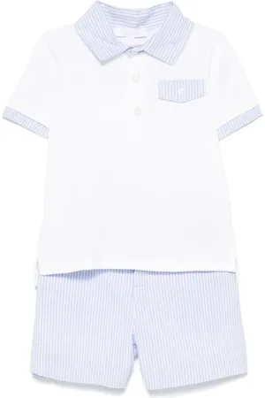 PATACHOU Set polo e shorts gessati