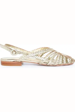 Sarah Chofakian Pumps Nudo con cinturino posteriore