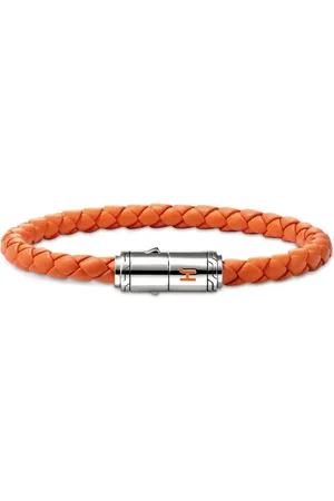 John Hardy Bracciale Intrecciato in pelle
