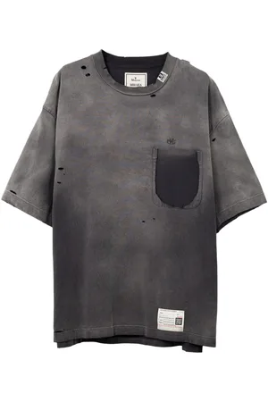 Maison Mihara Yasuhiro T-shirt con effetto vissuto