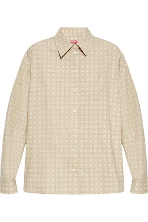 Kenzo Camicia in cotone con colletto alla francese