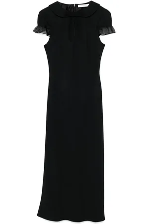 Alessandra Rich Abito midi con fiocco