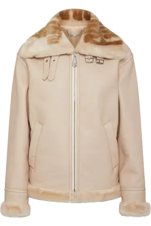 Philipp Plein Giacca stile pilota in finto shearling
