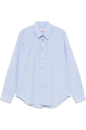 MARTINE ROSE Polo in cotone con ricamo logo