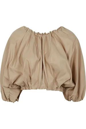 Nº21 Top crop con maniche a palloncino