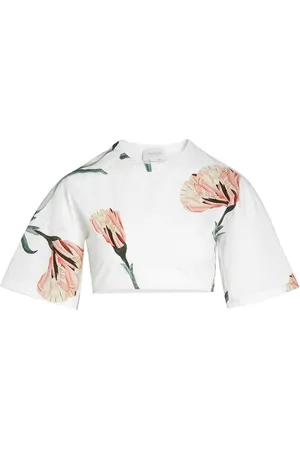 Giambattista Valli Top crop in cotone