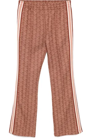 Lacoste Pantaloni svasati con monogramma