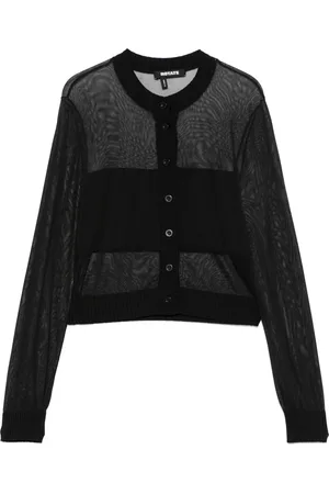 ROTATE Cardigan con inserti semi trasparenti