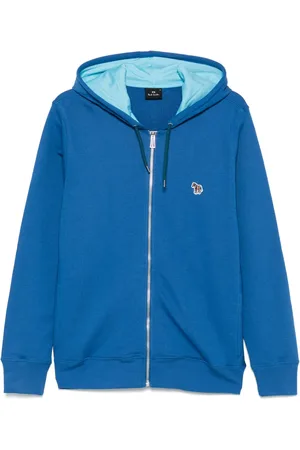 Paul Smith Felpa in cotone con logo zebrato e cappuccio