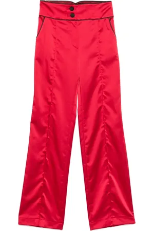 MITILIANE COUTURE Pantaloni con profili a contrasto