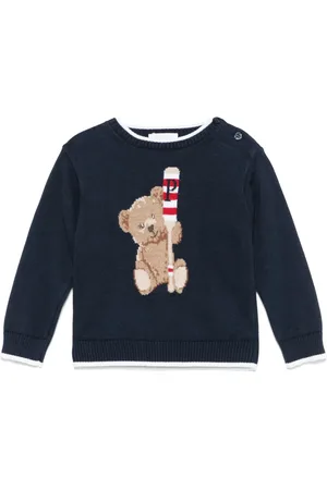 PATACHOU Maglione con motivo Bear a intarsio