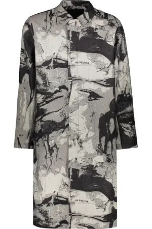 ISO.POETISM Cappotto con stampa astratta