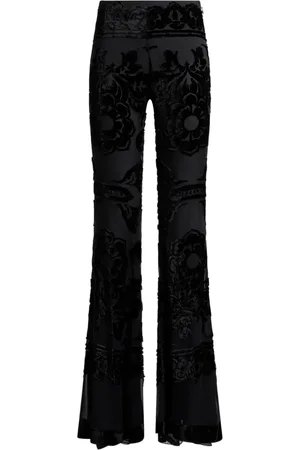 Etro Pantaloni svasati a fiori