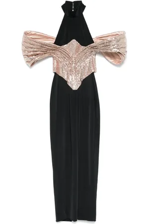 MITILIANE COUTURE Abito lungo con corsetto rimovibile