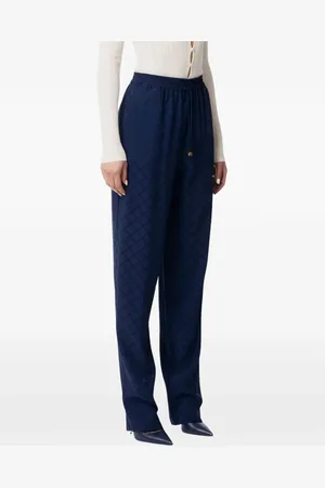 Elisabetta Franchi Pantaloni con effetto jacquard