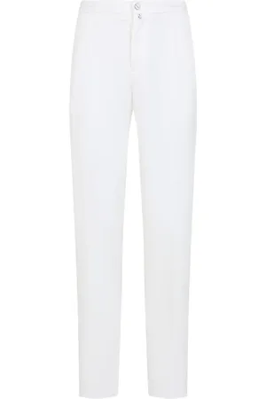 Kiton Pantaloni dritti con applicazione