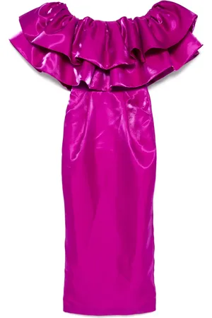 MITILIANE COUTURE Abito lungo con ruches