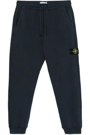 Stone Island Pantaloni sportivi con applicazione Compass