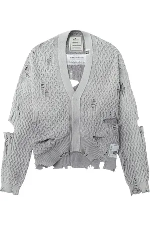 Maison Mihara Yasuhiro Cardigan con effetto vissuto