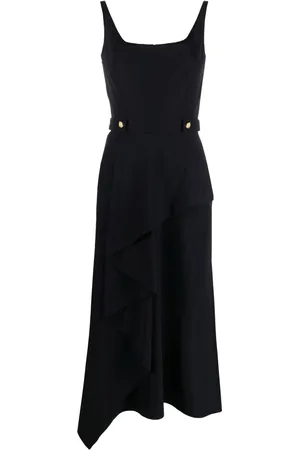 Alexander McQueen Abito smanicato con scollo quadrato