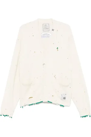 Maison Mihara Yasuhiro Cardigan con effetto vissuto