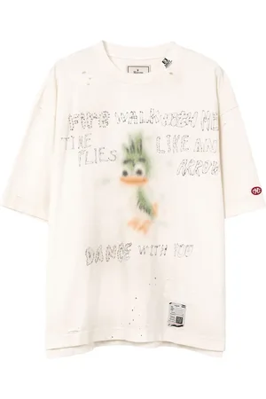 Maison Mihara Yasuhiro T-shirt con effetto vissuto