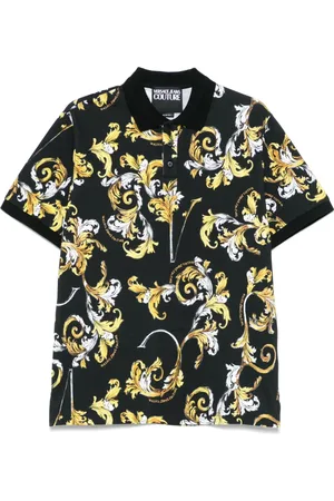 VERSACE Polo con stampa Baroccoflage
