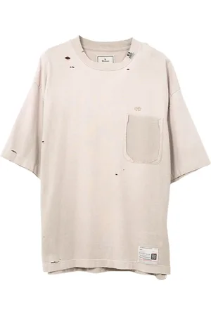 Maison Mihara Yasuhiro T-shirt con effetto vissuto