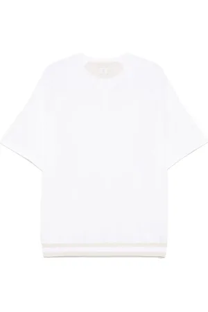 ELEVENTY T-shirt con dettaglio a righe
