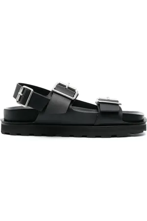 Jil Sander Sandali in pelle con fibbie