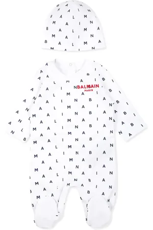 Balmain Set neonato con stampa