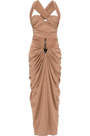 MITILIANE COUTURE Abito lungo drappeggiato