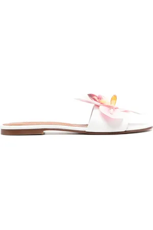 Alameda Turquesa Sandali Flower in pelle