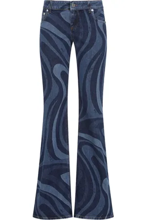 Puccini Jeans svasati con stampa