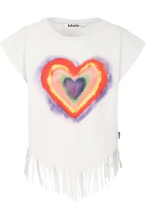 Molo T-shirt con orlo sfrangiato