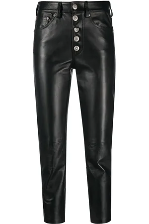 Dondup Pantaloni crop a vita alta