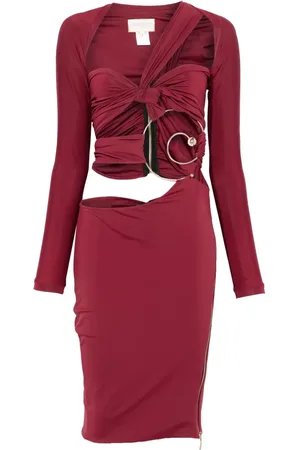 MITILIANE COUTURE Abito midi con dettaglio cut-out