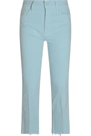 Mother Jeans dritti in misto cotone