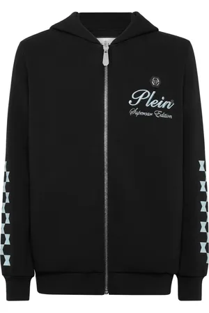 Philipp Plein Felpa in misto cotone con cappuccio