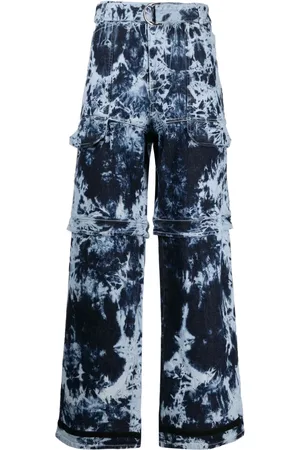 FERRARI Jeans con fantasia tie dye