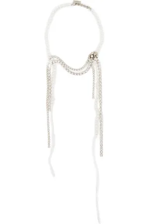 Maison Margiela Collana con cristalli