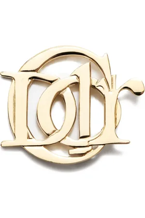 Dior Spilla con placca logo 1990-2000
