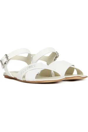 Maison Margiela Sandali in pelle con suola piatta
