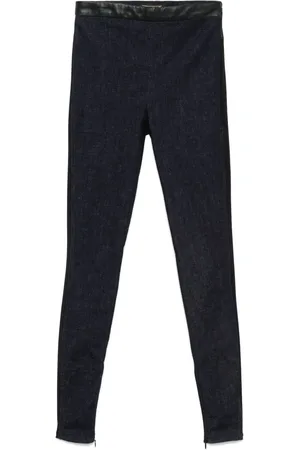 MITILIANE COUTURE Leggings con inserti in pelle